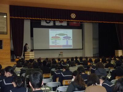 進路説明会の様子