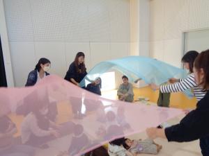 シフォン遊び