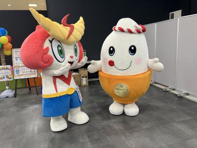 ぴかまい君と写真撮影