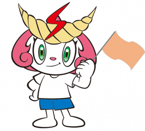 旗を持つシメッチャ