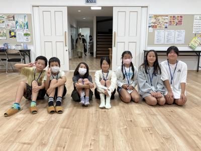 通学合宿に参加した子供たち