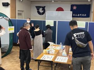 防災クイズラリーの様子