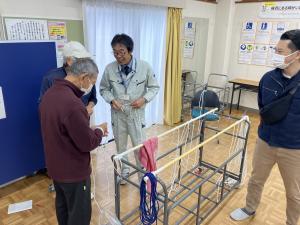 ロープワークの様子