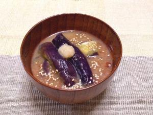 なすの冷やしみそ汁