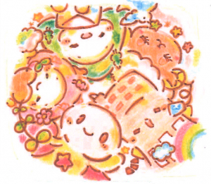 スキッズ集合イラスト
