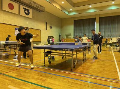 スポーツフェスタ卓球体験ブース