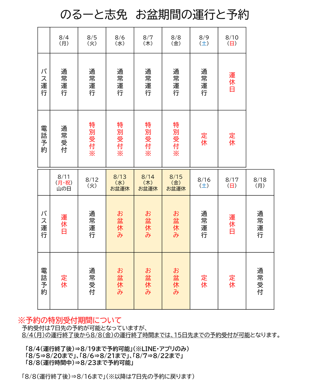 スケジュール