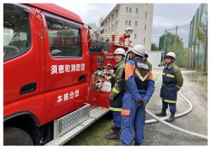 訓練写真　中継地