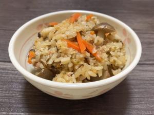 ツナと塩昆布の炊き込みご飯のレシピ
