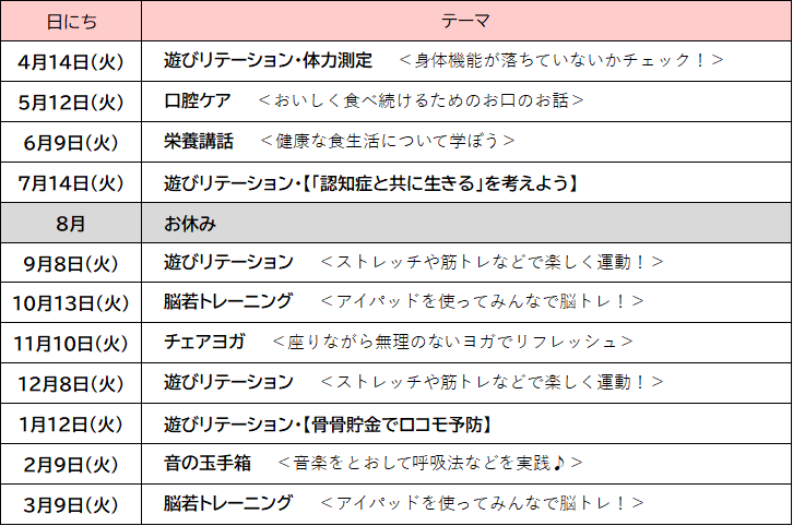 王子八幡R8日程表