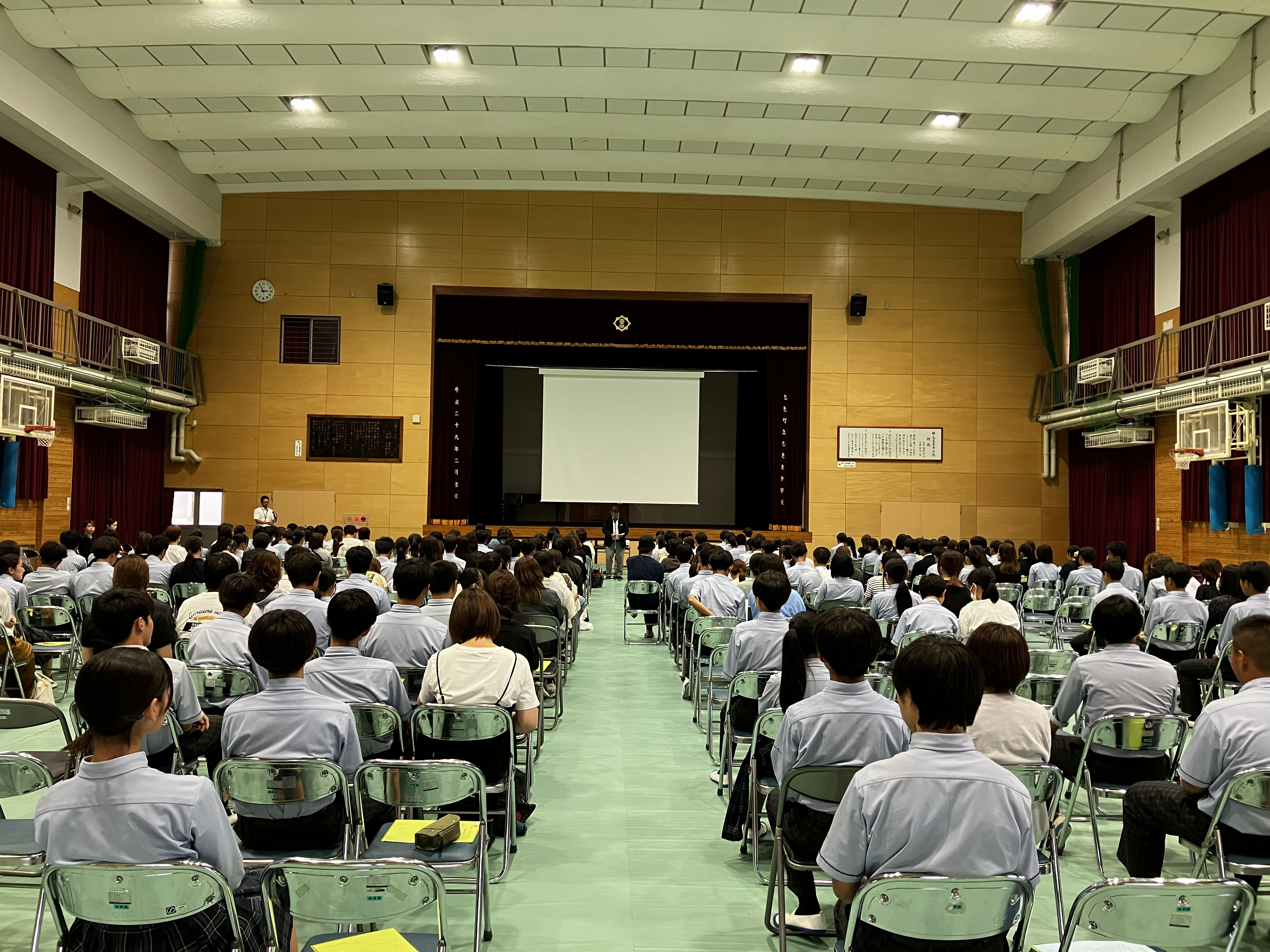 第１回進路説明会の様子