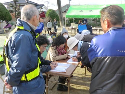 志免二町内会防災訓練の風景３