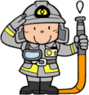 消防吏員のイラスト