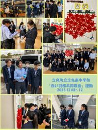 赤い羽根共同募金の様子